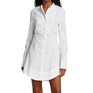 rag & bone Victorine Collarless Shirtdress ☕️🤍